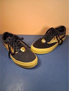 VANS Harry Potter Golden Snitch Men 5.5, Women 7 Sneakers Shoes Lace Up Black